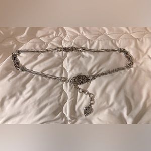 MAKE AN OFFER! Vintage Brighton Silver Metal Bali Hai Adjustable Belt